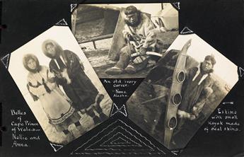 (ALASKA) Group of approximately 55 photographs of Alaska at the height of the gold-rush era, from the late 19th to the early 20th centu